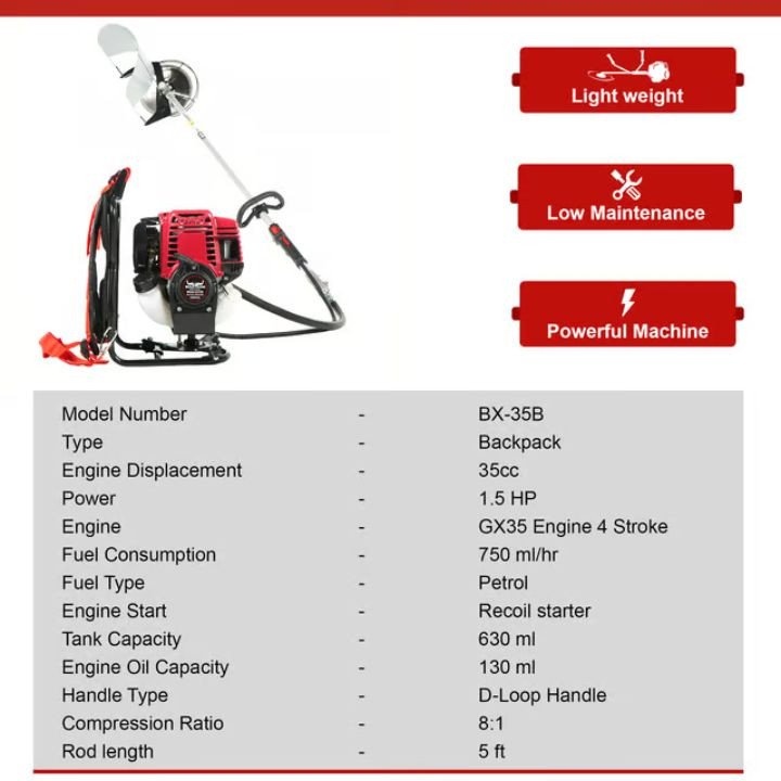 Balwaan Back Pack BX 35B Brush Cutter – thumb